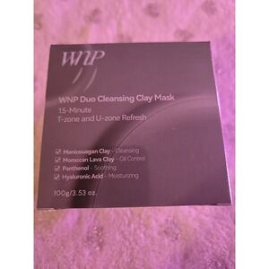 WNP Duo Cleansing Clay Mask 100g T-zone U-zone Refresh Manicouagan Moroccan Clay